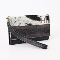 Portefeuille long en cuir de vachette pleine fleur pour homme, blocage RFID, porte-cartes fin