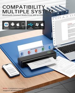 Máy in di động jiuyin N80 <span class=keywords><strong>A4</strong></span> Tương thích với giấy gấp/cuộn/giấy nhiệt đơn phù hợp cho văn phòng di động kinh doanh du lịch - Product Image 3