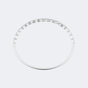 5.20CTW Lab Grown Pear Cut Diamond Oval Prong <b>Set</b> 9K Gold Plated IGI Certified Luxury <b>Bangle</b> Cuff Bracelet - Product Image 5