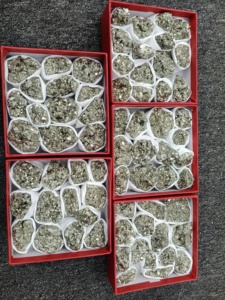 Wholesale Natural Raw Pyrite <b>Crystal</b> <b>Cluster</b> Rough Mineral Specimen Love Fairy 800g-1.1kg Flat Box Bulk Supplier - Product Image 5