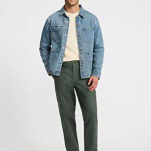 OEM Customizable Men's Winter Casual <b>Denim</b> <b>Jacket</b> 100% Cotton Button-up Coat Regular Fit Quick Dry Breathable Cotton Lining - Product Image 2