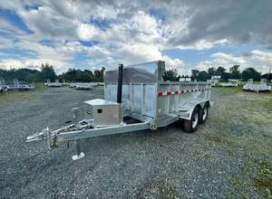 4x4 <b>Farm</b> Dump <b>Trailer</b> Hydraulic Tipping 3 Ton Self Dumping Utility Hauler for Manure Soil and Bulk Material - Product Image 5