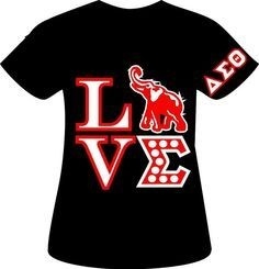Camisetas Personalizadas de Algodón Suave y Transpirable para Mujeres y Chicas, Diseño Personalizado en la Parte Delantera y de las Mangas, Estilo Sorority - Product Image 1