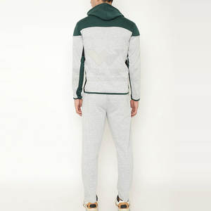 Survêtements pour hommes respirants, style tendance, coupe ajustée, polyester et coton, unis - Product Image 4