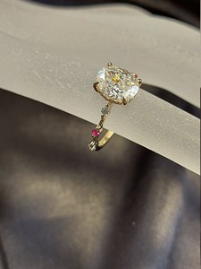 2 CT Oval lab grown Diamond Engagement <b>Ring</b> 14K Solid Gold IGI Certified Luxury <b>Wedding</b> Anniversary Birthstone <b>Ring</b> - Product Image 6