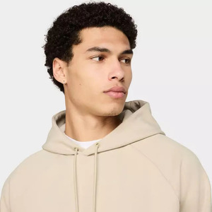 Eco Friendly Winter Embroidered Fabric 100% Cotton Blank <b>Thick</b> <b>Fleece</b> Heavyweight Oversized Custom Print Logo Pullover Hoodie - Product Image 3