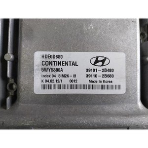 ชุดควบคุมเครื่องยนต์ Elantra V V Coupe ปี 2010-2013 มือสอง ของแท้ รหัส 391012B480 - Product Image 6