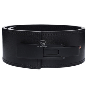 Ceinture de musculation 13 mm blanche avec boucle noire, ceinture robuste à levier pour haltérophilie, musculation, entraînement de force et fitness - Product Image 4