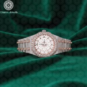 Charm_Jewells Luxury Women's Stainless Steel Tonneau Quartz <b>Watch</b> 30mm Analog Sapphire Crystal Diamond Bracelet Folding Clasp - Product Image 2