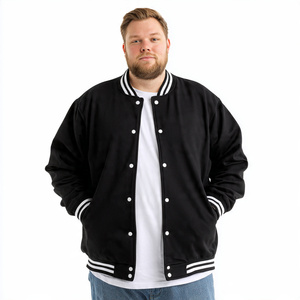 Chaqueta Varsity de Béisbol para Hombre, Talla Grande, Cuello Redondo, con Botones, Chaqueta Varsity Extra Grande para Hombre - Product Image 1