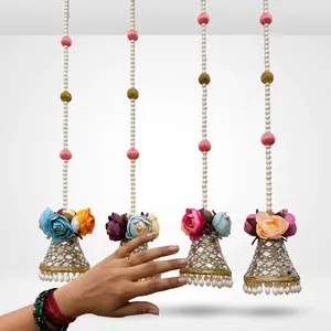Guirlande suspendue de fleurs perlées Toran, décoration murale en pompons d'oiseaux, moderne, écologique, faite à la main, durable, légère, multifonctionnelle - Product Image 4