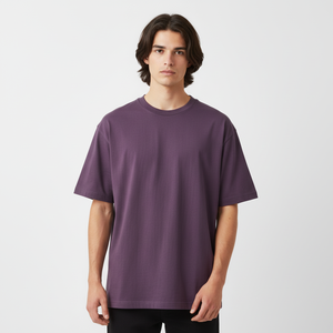 Custom made drop shoulder <b>tshirt</b> acid wash effect with big DTF logo cotton jersey in reasonable prices - Product Image 1