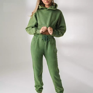 Sudadera Corta para Mujer, Moderna, Económica, Duradera, Antiencogimiento, Ligera, Corte Holgado, Estilo Informal - Product Image 2