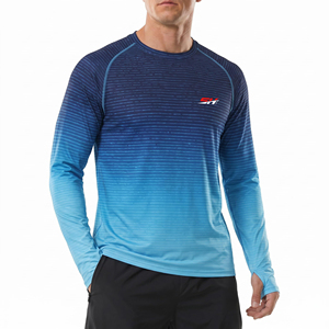Camiseta profesional de manga larga con protección solar UPF 50 para correr y hacer ejercicio en el gimnasio, para deportes acuáticos al aire libre y natación. - Product Image 1