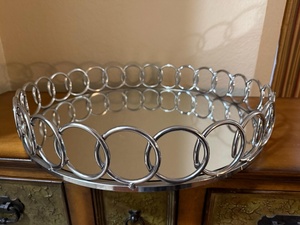 Round Metal Storage <b>Basket</b> Polished Finish Modern Design For <b>Table</b> Use - Product Image 5