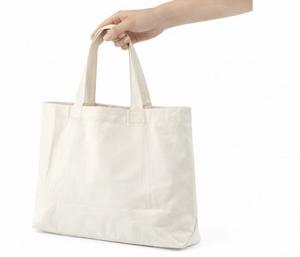 Sacs de shopping en coton 100% de haute qualité, personnalisés avec logo imprimé en couleur, avec poignées à soufflets, pour usage extérieur - Product Image 2