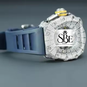 Premium Quality Luxury Fully <b>White</b> Iced Out Diamond <b>Watch</b> for Gifts Celebrations and Special Occasions Available for Best Price - Product Image 1