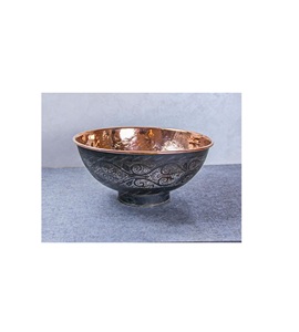 Lavabo Moderno de Cobre, Elegante Lavabo de Baño, Duradero, Acabado a Mano, para Interiores Contemporáneos - Product Image 1