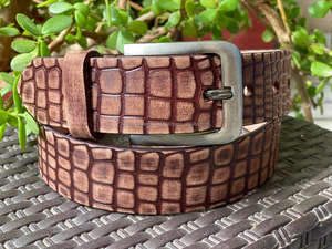 Cinturones de cuero unisex de estilo occidental Cuero real Logotipo personalizado de alta calidad en cinturones Cinturones occidentales - Product Image 3