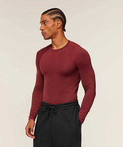 <b>men</b> compression shirt short sleeve fitted workout gym training <b>stretch</b> quick dry performance wear top - Product Image 4