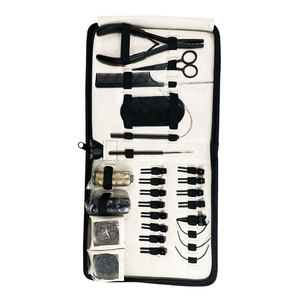 Professional High Quality Stainless Steel Hair Extension <b>Tools</b> <b>Kit</b> 2 Hole Crimping Plier 12pcs Clips Parting <b>Tool</b> <b>Mini</b> - Product Image 5