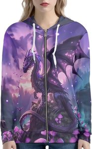 Sudadera con Capucha para Mujer ROMEO INDUSTRY, Chaqueta Casual de Forro Polar para Otoño/Invierno, Diseño Transpirable por Sublimación, 95% Poliéster, 5% Elastano, Tallas XS-5XL - Product Image 2