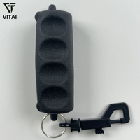 Tire-flèches antidérapant en silicone, outil d'entraînement au tir à l'arc, prise à quatre doigts, clip portable, accessoire sportif