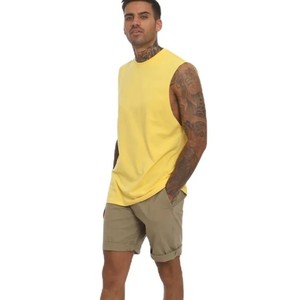 T-shirt sans manches de haute qualité pour homme, style hip-hop, coupe décontractée, épaules tombantes, respirant, séchage rapide, écologique, 100% coton - Product Image 5