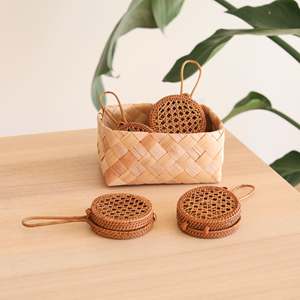 Petits sacs à main bon marché pour bébés filles, sacs en rotin de créateur fait à la main, sac en paille en osier simple pour enfants - Product Image 4