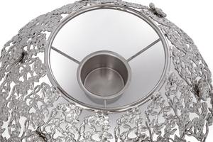 ชุดอุ่นอาหารทรงกลมสีเงินตกแต่งอย่างหรูหรา พร้อมขาตั้งลายดอกไม้ ขัดเงาด้วยสแตนเลสสตีล สำหรับโรงแรมในตะวันออกกลาง - Product Image 5