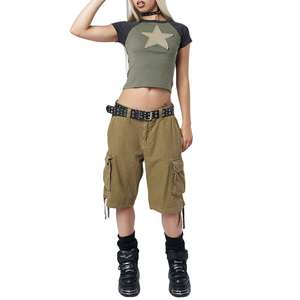 Camiseta Corta para Mujer, Estilo Baby Tee, Manga Corta, Ajustada, Informal, Básica, de Algodón Elástico, Verano, Linda, Ajustada, Esencial para Streetwear - Product Image 6