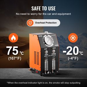 Rilevatore di perdite EVAP per autoveicoli con macchina a fumo, pompa ad aria integrata, manometro e indicatore livello olio per diagnostica - Product Image 6