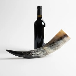 Grand chopes en corne de viking, chopes à boire artisanales en corne de bœuf - Product Image 3