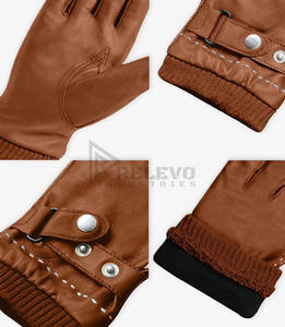Gants de moto en cuir véritable à écran tactile pour hommes, gants de course en cuir de chèvre perforé pour l'été, logo personnalisé, fabrication en usine - Product Image 5