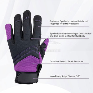 Gants de travail antidérapants robustes, résistants aux coupures, vêtements de sécurité en cuir, fabriqués au Pakistan - Product Image 5