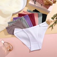 Tangas de Alta Calidad para Mujer, Tejidas en Spandex/Poliéster, de Talle Bajo, Finas, Sólidas, Transpirables, Suaves, Antibacterianas y Ecológicas