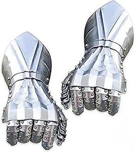 Guantes de Armadura Metálica Pulida Lord Roman - Product Image 3