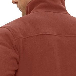Veste polaire pour homme, douce et confortable, thermique, pour l'extérieur, hiver, fermeture éclair intégrale, col montant, manches longues, décontractée, randonnée, camping - Product Image 5
