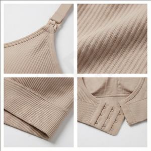 Sujetador de lactancia de realce para mujer de talla grande, Sujetador de lactancia con almohadilla extraíble de maternidad sin costuras, Sujetador de lactancia - Product Image 4