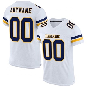 Maillot d'entraînement de football américain unisexe 100% polyester de haute qualité respirant à séchage rapide imprimé à manches courtes pour adultes - Product Image 5