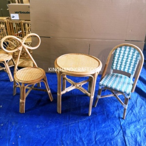 Chaises d'enfants en rotin faites à la main pour la location d'événements, la décoration de mariages, vente en gros, usine de meubles en osier naturel - Product Image 2