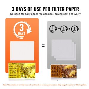 Carta Filtro di Ricambio per Friggitrice da 100 Fogli, 49x41 cm, per Friggitrice Commerciale Mobile da 18L/38L, per Filtri di Friggitrici Commerciali - Product Image 5