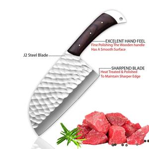 มีดสับสเตนเลสสตีลทำมือ Nordic Forge ด้ามไม้พะยูง แบบ Full Tang ใช้ได้ทั้งมือซ้ายและขวา สำหรับงานชำแหละเนื้อ - Product Image 4