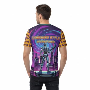 Ventes en gros de t-shirts personnalisés, t-shirts de sport pour hommes, évacuation de l'humidité, fabrication en usine - Product Image 4