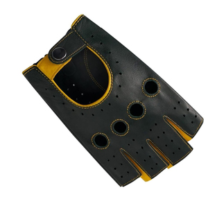 Guantes de conducción de primera clase para hombre, de cuero suave, antideslizantes, para conductores de motocicletas y autobuses, uso en exteriores - Product Image 5