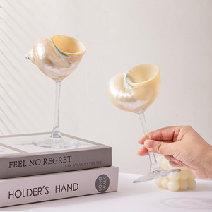 Decoración para fiestas y bodas con temática costera, vasos de conchas marinas hechos a mano, vasos de conchas naturales. - Product Image 2