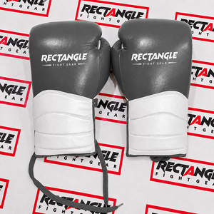Gants de boxe rectangulaires en cuir premium, à lacets, pour entraînement et sparring, équipement de boxe professionnel avec protection solide des poignets. - Product Image 6