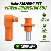 Connecteur de borne en cuivre pour armoire de stockage d'énergie à batterie au lithium, à une seule broche, IP67