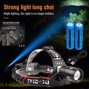 Lampe frontale LED rechargeable par USB pour le camping et la randonnée, expédition USPS uniquement - Product Image 6