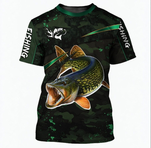 เสื้อยืดตกปลาผู้ชาย UPF 50 ระบายอากาศ แห้งเร็ว สีพื้น ออกแบบเองได้ ขายส่ง ไซส์ใหญ่ แขนสั้น ขายดีช่วงซัมเมอร์ - Product Image 1